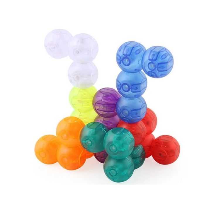 Gra, Układanka Logiczna, Magnetyczna Kostka Do Ułożenia 7 El.