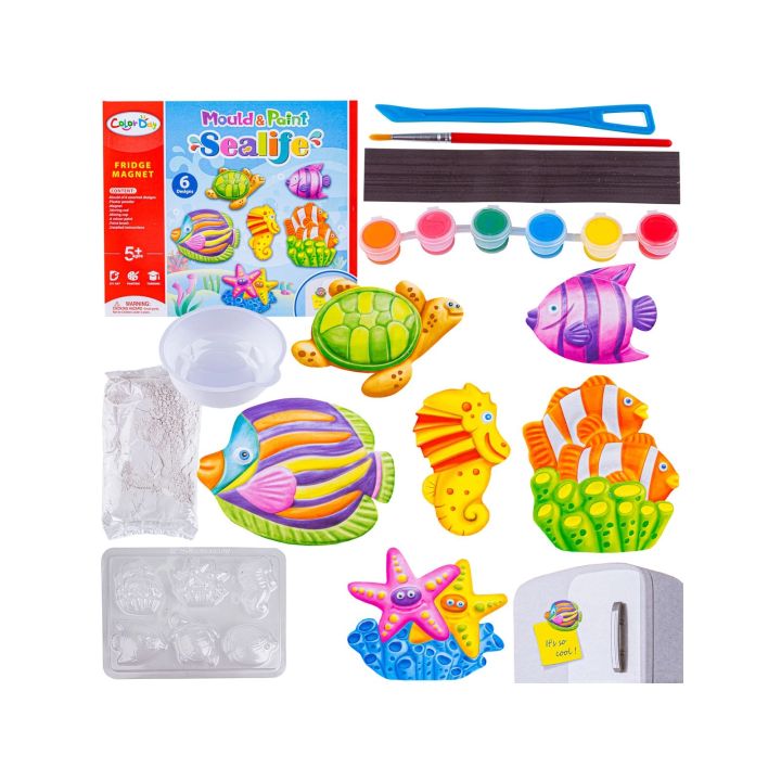 Kreatywny Zestaw Stwórz Magnes, Odlew DIY ZWIERZĘTA MORSKIE Zrób To Sam