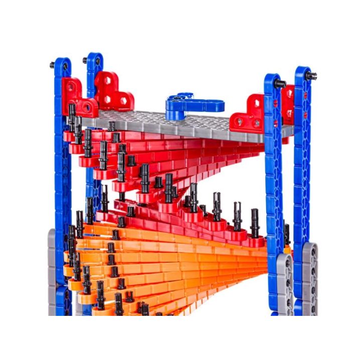 Tęczowy Zjazd Gra Dla Kulek, Tor Kulkowy, Zjeżdżalnia, Klocki, Wieża 550 El.