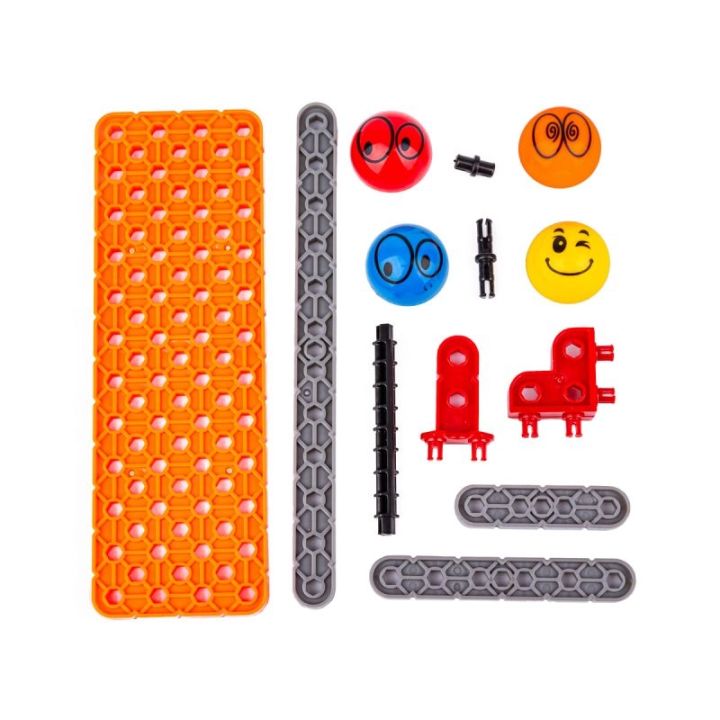 Tęczowa Plansza Gra, Zjazd Dla Kulek, Tor Kulkowy, Zjeżdżalnia, Klocki 477 El.