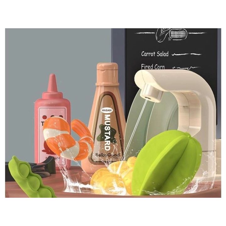 Multifunkcyjna Kuchnia Z Lodówką I Płytą Gazową, Beżowo-Szara Przecena 5