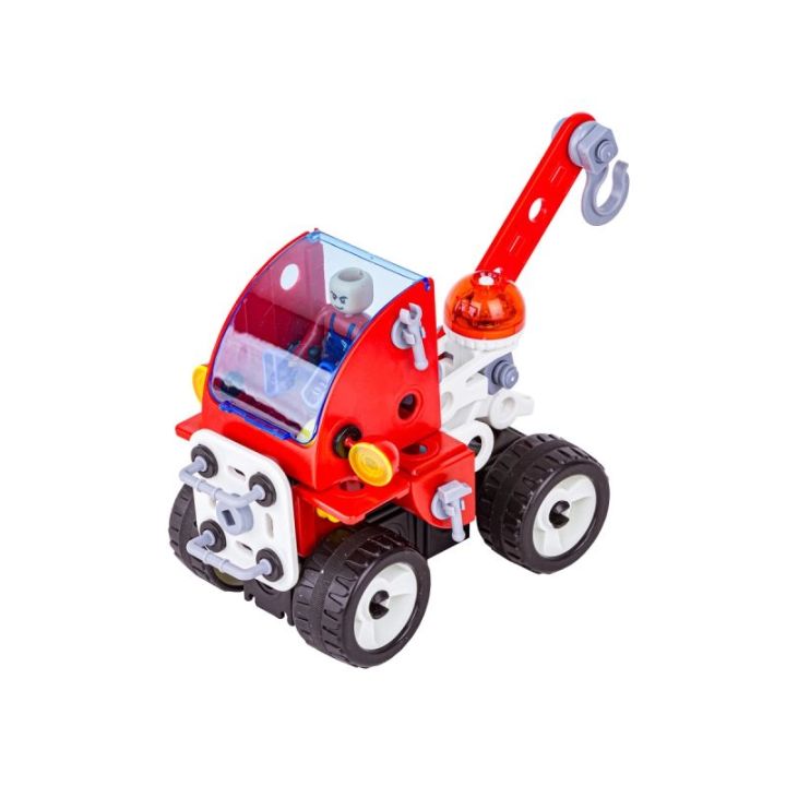 Klocki Konstrukcyjne MIASTO 340 El. Pojazdy, Stacja Benzynowa, Auto, Samochód, Samolot Do Rozkręcania I Skręcania 10w1