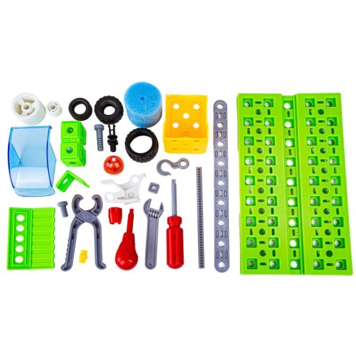 Klocki Konstrukcyjne MIASTO 340 El. Pojazdy, Stacja Benzynowa, Auto, Samochód, Samolot Do Rozkręcania I Skręcania 10w1