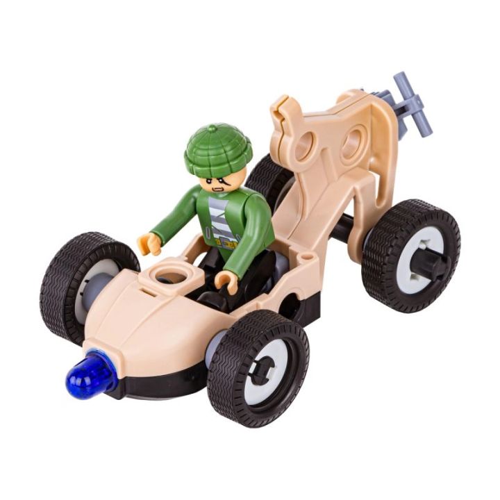 Klocki Konstrukcyjne 161 El. POLICJA, ZESTAW POLICYJNY, Motocykl, Ponton, Samochód Do Rozkręcania I Skręcania 8w1