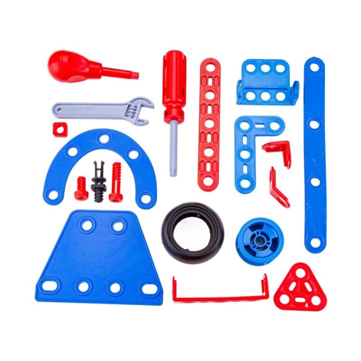 Klocki Elastyczne, Konstrukcyjne 142 El. Ciuchcia, Samolot, Helikopter, Auto Do Rozkręcania I Skręcania 6w1