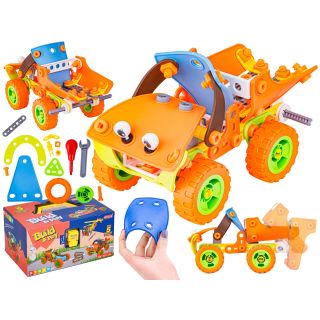 Klocki Elastyczne, Konstrukcyjne 136 El. Samochód, Auto, Quad, Helikopter, Samolot Do Rozkręcania I Skręcania 5w1
