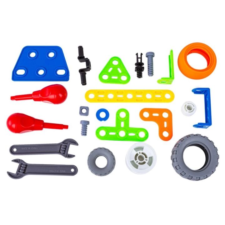 Klocki Konstrukcyjne, Elastyczne 167 El. Pojazdy Budowlane, Auto, Wyścigówka, Samolot, Robot Do Rozkręcania I Skręcania 10w1