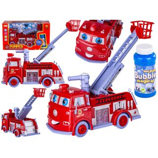 Interaktywny Wóz Strażacki do Baniek Mydlanych z Dźwiękiem i Światłami