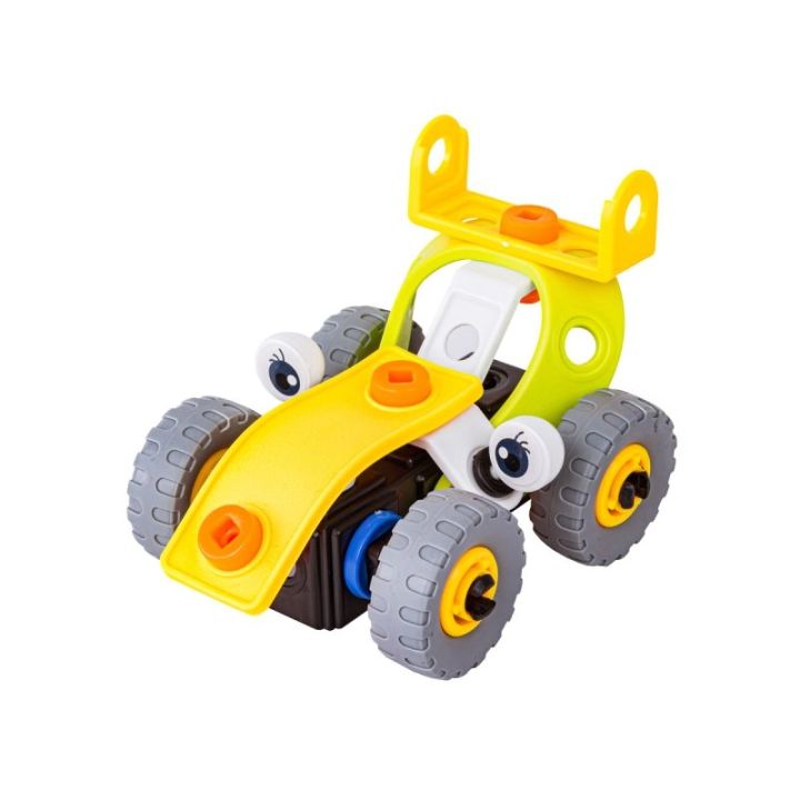 Klocki Elastyczne, Konstrukcyjne 48 El. Samochód, Auto, Wyścigówka Do Rozkręcania I Skręcania 2w1