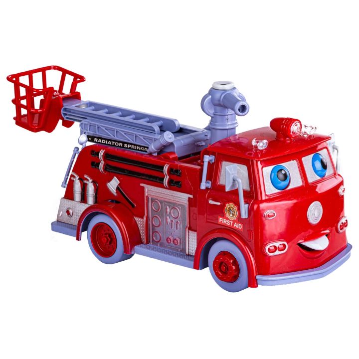 Interaktywny Wóz Strażacki do Baniek Mydlanych z Dźwiękiem i Światłami