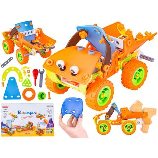 Klocki Elastyczne, Konstrukcyjne 136 El. Auto, Wyścigówka, Helikopter, Samolot Do Rozkręcania I Skręcania 5w1