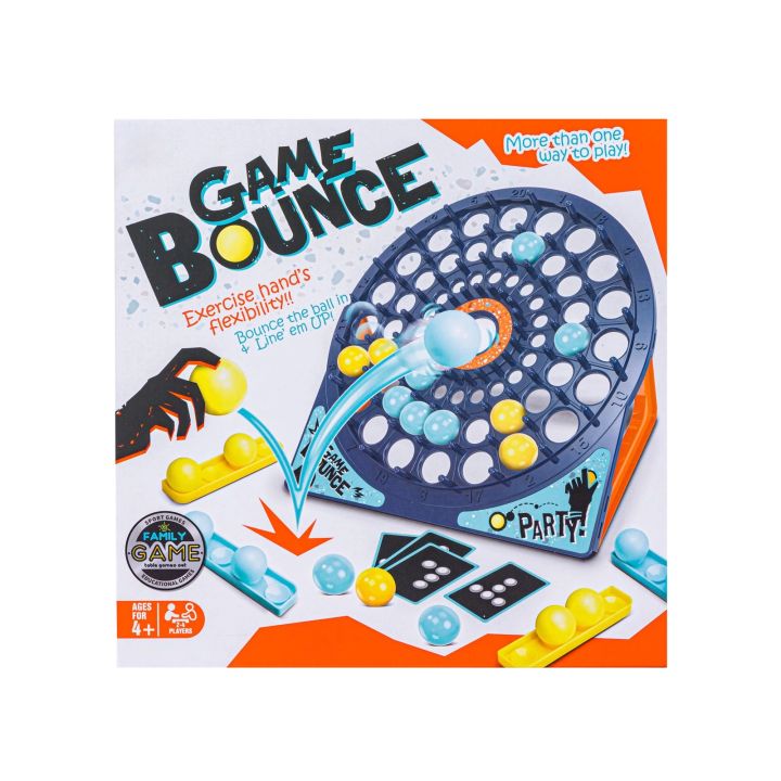 Rodzinna Gra Zręcznościowa BOUNCE GAME, Układanka, Tarcza, Karty, Piłeczki