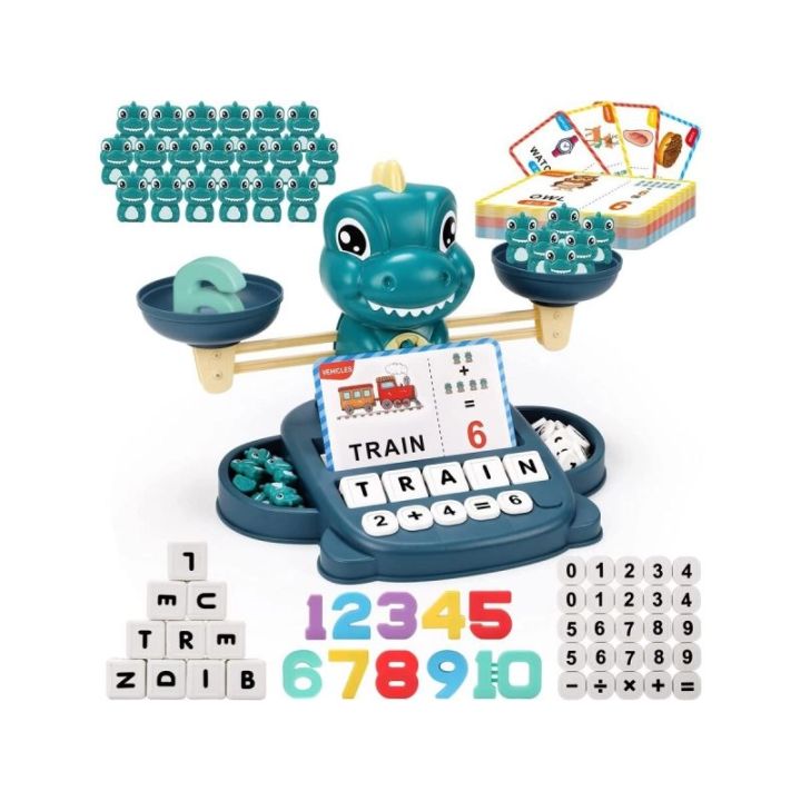 Gra Nauka Liczenia Oraz Angielskiego - Równoważnia Waga Szalkowa DINOZAUR - Dinosaur Balance