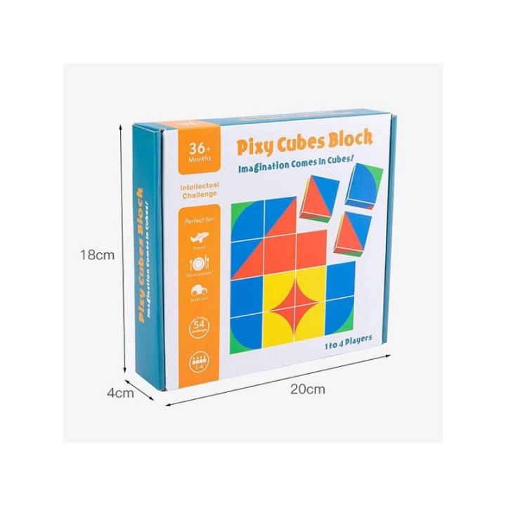 Edukacyjna Układanka Dla Dzieci, Kolorowe, DREWNIANE KLOCKI, Karty