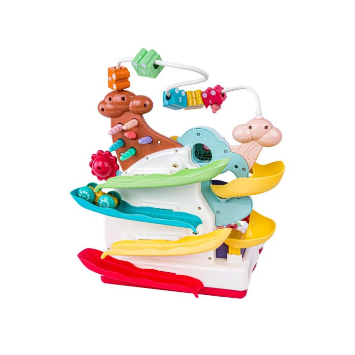 Wielofunkcyjna, Edukacyjna Zabawka Dla Dzieci, Cymbałki, Zjeżdżalnia, Pałąk, Magnetyczny Dzięcioł Interaktywna