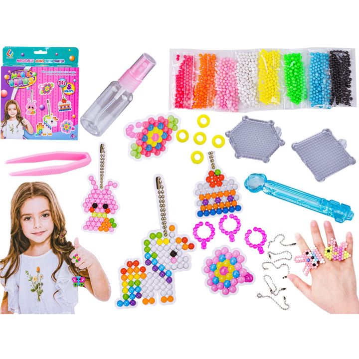 Koraliki Wodne, Zestaw Do Tworzenia Biżuterii Oraz Zawieszek, Breloczki Akcesoria 8 Kolorów