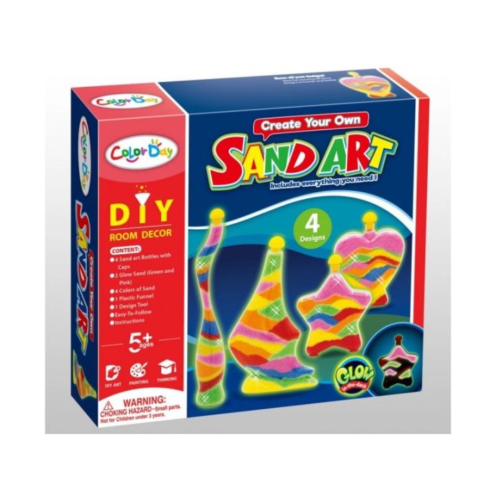 MAGICZNY PIASEK DO WYPEŁNIANIA, PIASEK DO SYPANIA, SAND ART, Kolorowe Butelki - Zrób To Sam DIY, Kreatywny Zestaw