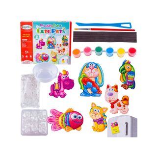 Kreatywny Zestaw Stwórz Magnes, Odlew DIY CUTE PETS - UROCZE ZWIERZĄTKA Zrób To Sam