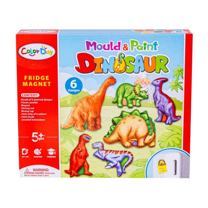 Kreatywny Zestaw Stwórz Magnes, Odlew DIY DINOZAURY Zrób To Sam