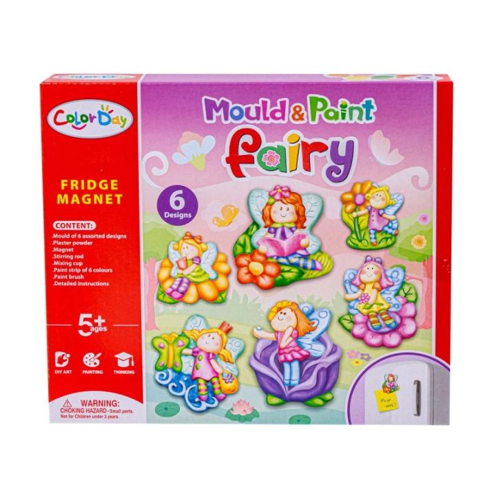 Kreatywny Zestaw Stwórz Magnes, Odlew DIY WRÓŻKI, GLITTER FAIRY Zrób To Sam