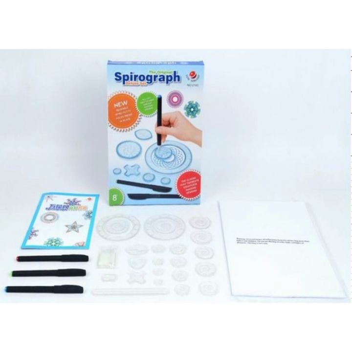 SPIROGRAF, Zestaw Do Rysowania, Szablony, Pisaki