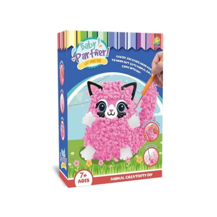 Kreatywny Zestaw Wyszywanka, Maskotka, Pluszak Do Szycia, Poduszka Do Ozdobienia DIY KOTEK