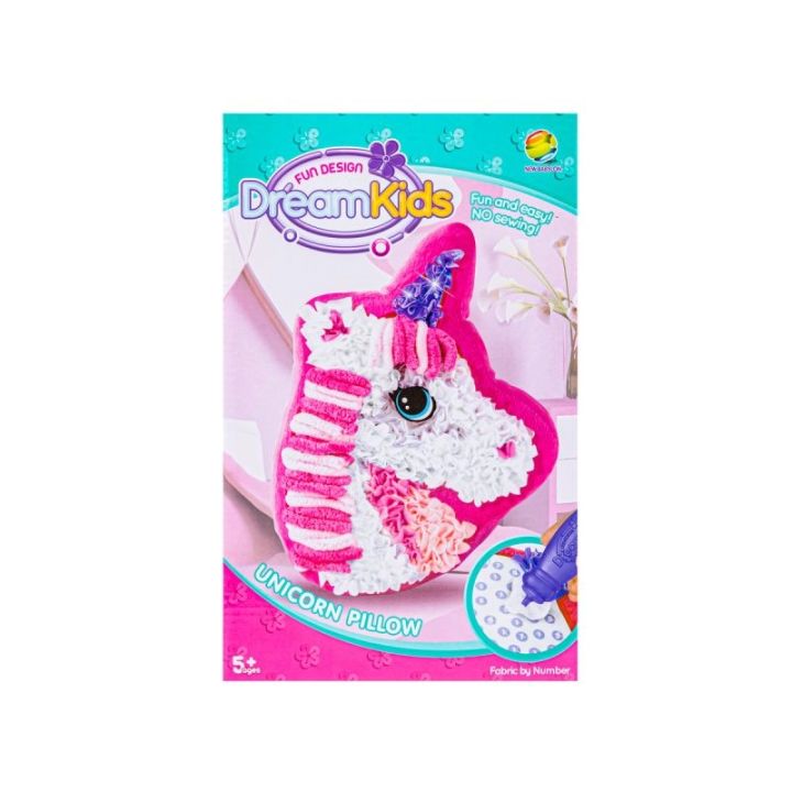 Kreatywny Zestaw Wyszywanka, Maskotka, Pluszak Do Szycia, Poduszka Do Ozdobienia DIY JEDNOROŻEC