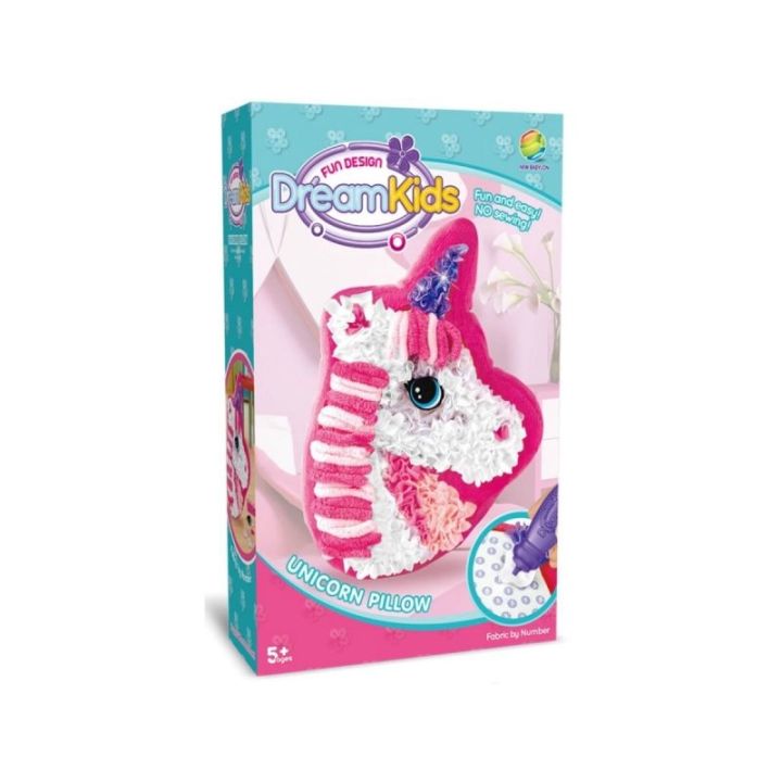 Kreatywny Zestaw Wyszywanka, Maskotka, Pluszak Do Szycia, Poduszka Do Ozdobienia DIY JEDNOROŻEC