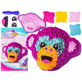 Kreatywny Zestaw Wyszywanka, Maskotka, Pluszak Do Szycia, Poduszka Do Ozdobienia DIY MAŁPKA