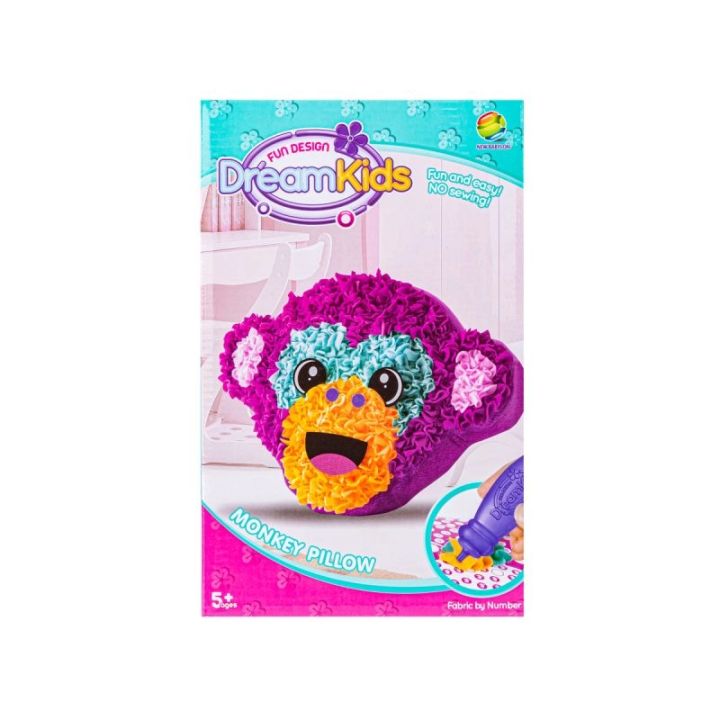 Kreatywny Zestaw Wyszywanka, Maskotka, Pluszak Do Szycia, Poduszka Do Ozdobienia DIY MAŁPKA