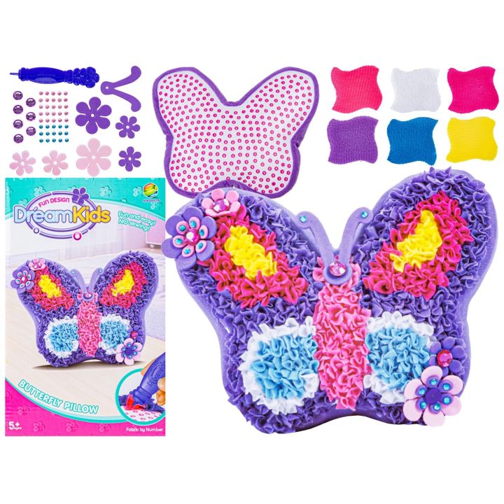Kreatywny Zestaw Wyszywanka, Maskotka, Pluszak Do Szycia, Poduszka Do Ozdobienia DIY MOTYLEK