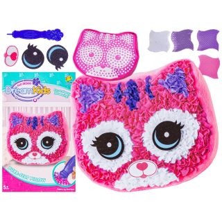 Kreatywny Zestaw Wyszywanka, Maskotka, Pluszak Do Szycia, Poduszka Do Ozdobienia DIY KOTEK KOT