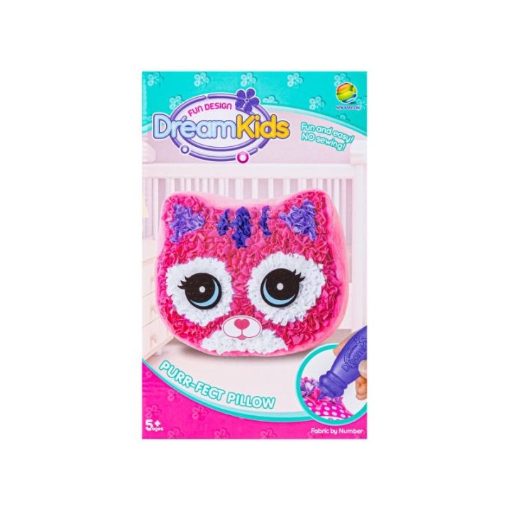 Kreatywny Zestaw Wyszywanka, Maskotka, Pluszak Do Szycia, Poduszka Do Ozdobienia DIY KOTEK KOT