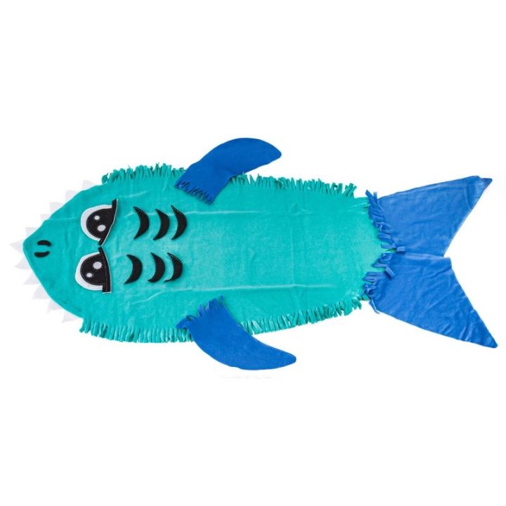 Zestaw Kreatywny, Wyszywanka, Pluszowy KOCYK, ŚPIWÓR Do Szycia DIY REKIN