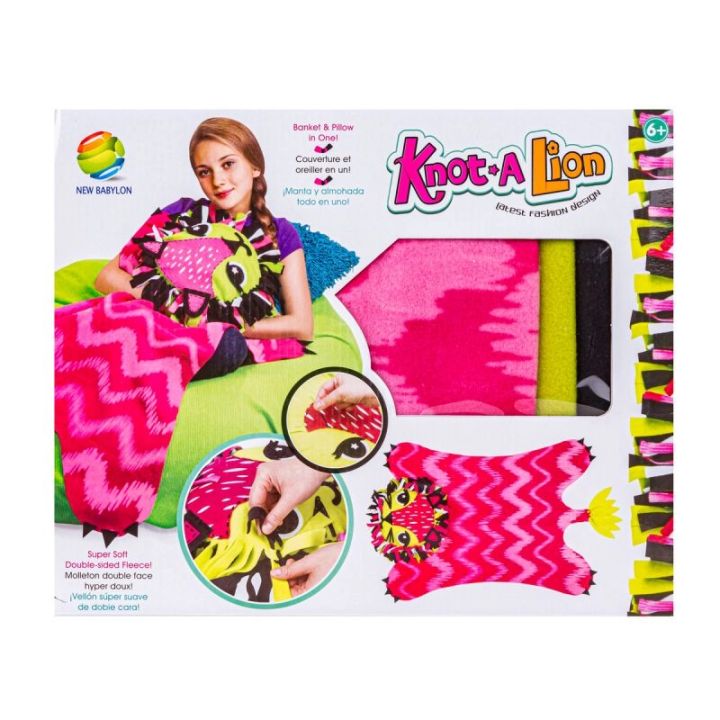 Kreatywny Zestaw, Wyszywanka, Pluszowy KOCYK Do Szycia Narzutka DIY LEW