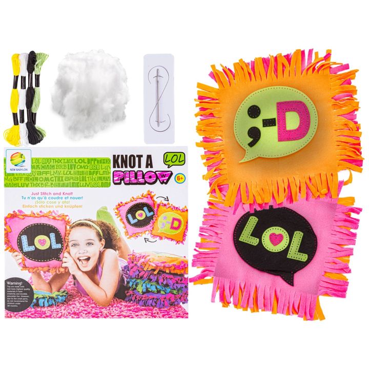 Kreatywny Zestaw, Wyszywanka, Pluszowa PODUSZKA Do Szycia DIY JASIEK