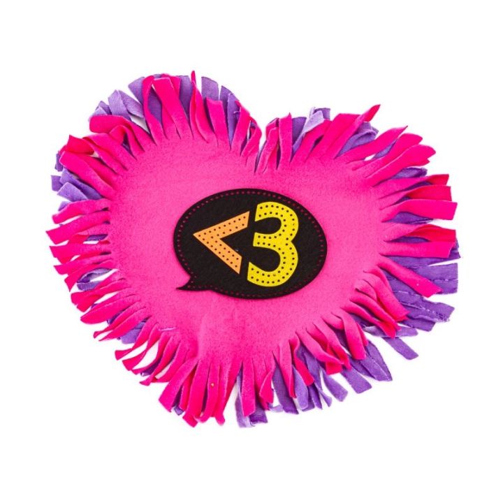 Kreatywny Zestaw, Wyszywanka, Pluszowa PODUSZKA Do Szycia DIY JASIEK SERCE SERDUSZKO