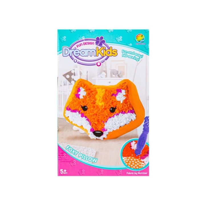 Kreatywny Zestaw Wyszywanka, Maskotka, Pluszak Do Szycia, Poduszka Do Ozdobienia LISEK