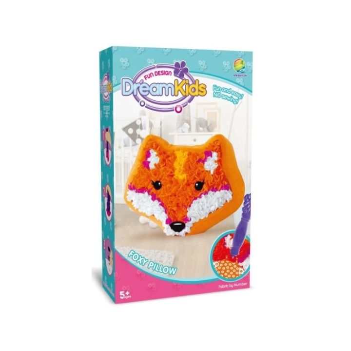 Kreatywny Zestaw Wyszywanka, Maskotka, Pluszak Do Szycia, Poduszka Do Ozdobienia LISEK