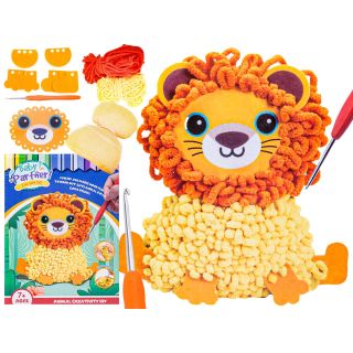 Kreatywny Zestaw Wyszywanka, Maskotka, Pluszak Do Szycia, Poduszka Do Ozdobienia DIY LEW