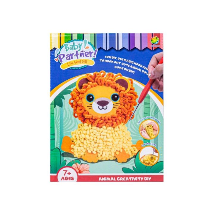 Kreatywny Zestaw Wyszywanka, Maskotka, Pluszak Do Szycia, Poduszka Do Ozdobienia DIY LEW