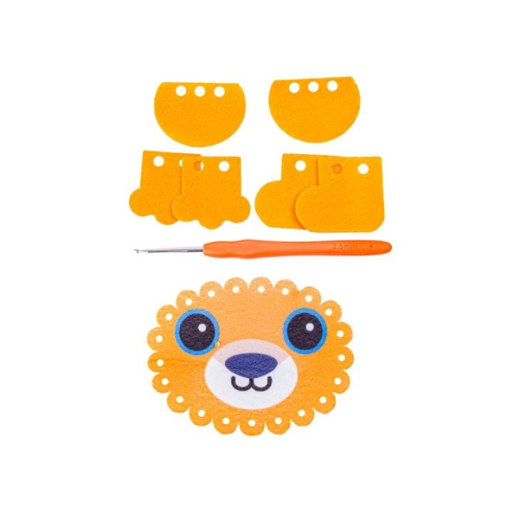 Kreatywny Zestaw Wyszywanka, Maskotka, Pluszak Do Szycia, Poduszka Do Ozdobienia DIY LEW