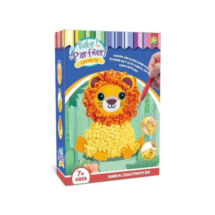 Kreatywny Zestaw Wyszywanka, Maskotka, Pluszak Do Szycia, Poduszka Do Ozdobienia DIY LEW