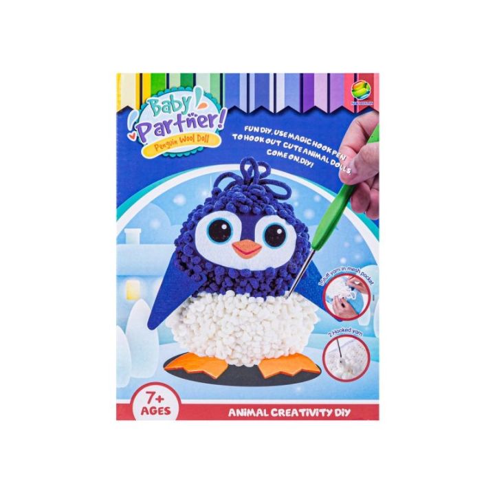 Kreatywny Zestaw Wyszywanka, Maskotka, Pluszak Do Szycia, Poduszka Do Ozdobienia DIY PINGWIN