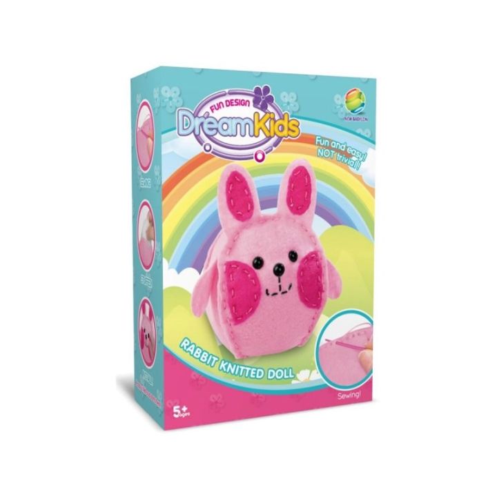 Kreatywny Zestaw Wyszywanka, Maskotka, Pluszak Do Szycia Zwierzęta Leśne ZAJĄCZEK KRÓLICZEK