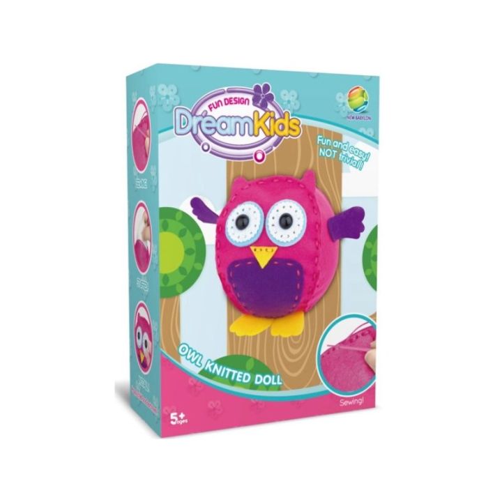 Kreatywny Zestaw Wyszywanka, Maskotka, Pluszak Do Szycia Zwierzęta Leśne SÓWKA