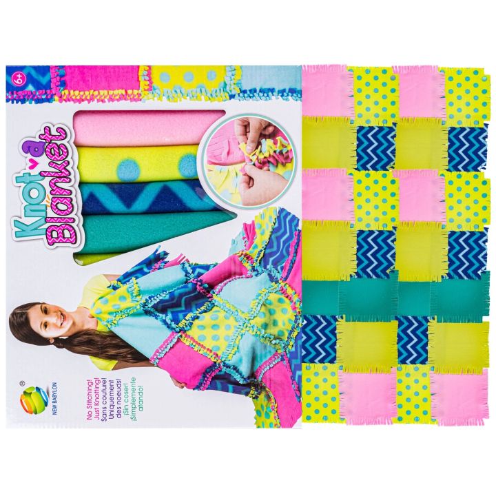 Kreatywny Zestaw, Wyszywanka, Pluszowy KOCYK Do Szycia DIY PATCHWORKOWA NARZUTKA KOC