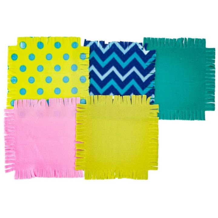 Kreatywny Zestaw, Wyszywanka, Pluszowy KOCYK Do Szycia DIY PATCHWORKOWA NARZUTKA KOC