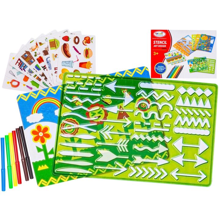 Spirograf Kreatywny Zestaw Do Rysowania Wzorów, Szlaczków, Szablony + Pisaki