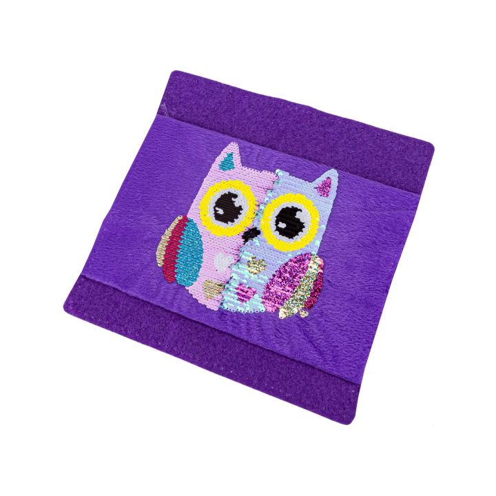 Kreatywny Zestaw, Wyszywanka, Pluszowa PODUSZKA Do Szycia DIY JASIEK Z Cekinami SOWA